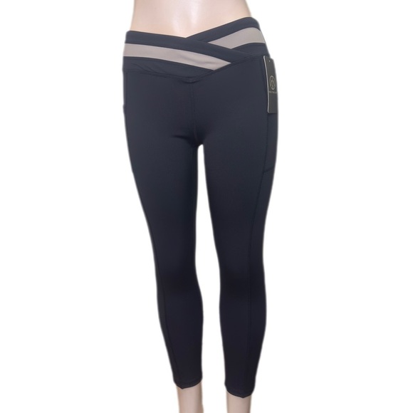 MOVE THEOLOGY Pants - NWT MOME THEOLOGY Black Women's Pants with Mesh Detail